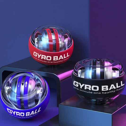 LED Automatic Light-emitting Gyro Wrist Force Handball Automatic Start Vibrating balls Powerball Gyroscope Gyroball Ball Power